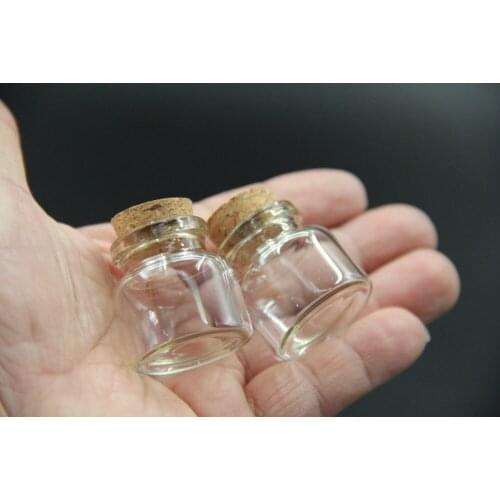 50pcs 10ML Mini Glass Jars with Corks Bottles Jars Containers Sand Liquid Food Wedding Gift Tiny Vial Bottles for Wedding Decor