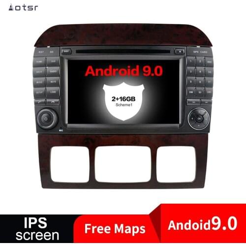 Android 9.0 Car DVD Player GPS For Mercedes-Benz CL-Class W215 S-Class W220 Auto Stereo Radio Car Multimedia Player 4G Head Unit
