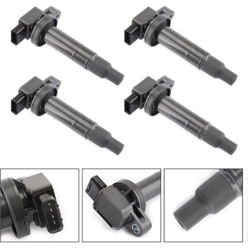 Areyourshop 4PCS Ignition Coil For Yaris Prius xA xB Echo 1.5L 2000-2008 For Scion 2004-2006 90919-02240 Car Auto Accessories