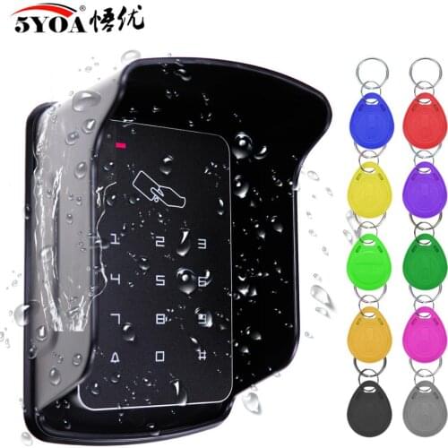 Standalone Access Controller RFID Access Control Keypad Waterproof Rainproof Cover digital panel Card Reader Door Lock System
