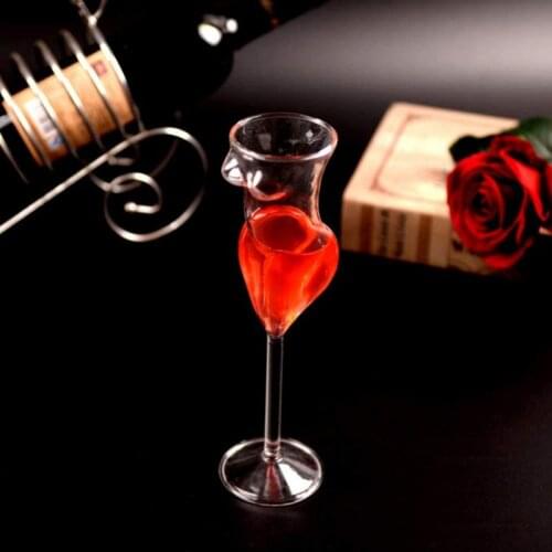 Female body Champagne Wine Glass Goblet Beauty Body Cocktail Glass for Bar and Club Funny Wine Glass #1