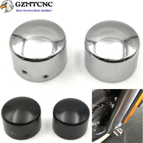 Front Axle Nut Cover Cap Bolt Protector for Harley Sportster XL883/1200/48 Softail Dyna V-Rod Electra Glide Heritage Softail