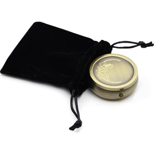 Bronze Round Pill Box - Engraved Free #PY03C