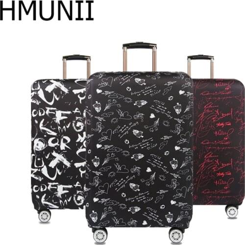 HMUNII Letters Signature Luggage Cover Thick Travel Case Cover Protector Luggage Case For 18''-32'Suitcase Travel Accessories