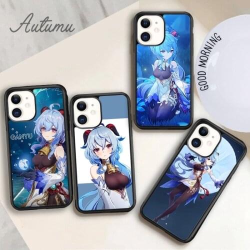 Genshin Impact GanYu Game Phone Case for iPhone 11 12 Pro Max mini X XR XS SE 2020 5 6S 7 8 Plus Samsung Galaxy S8 S9 S10 Cover