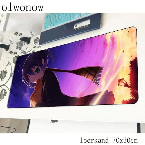 Chuunibyou demo koi ga shitai pad mouse computador gamer mouse pad 70x30cm padmouse mousepad ergonomic gadget office desk mats