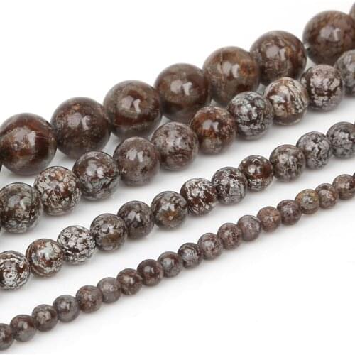 4mm-10mm 38cm/strip Round Beads Loose Bedas For Jewelry Making Findings Necklace Bracelet Earrings Findings