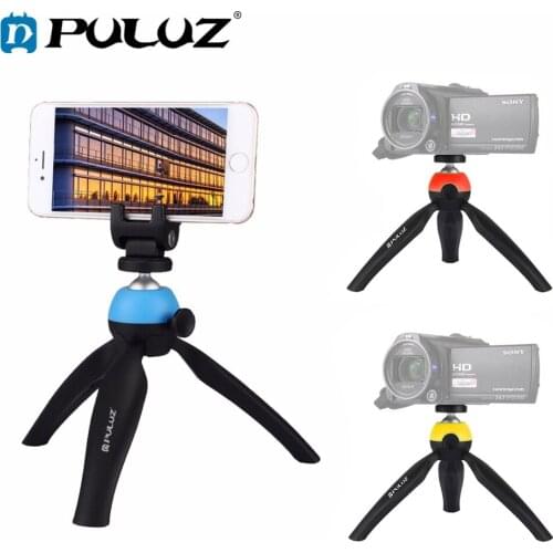 PULUZ 360 Degree Rotation Lightweight Mini Tripod Mount With 1/4 Screw Ball head for DSLR For GoPro Digital Cameras Camcorders