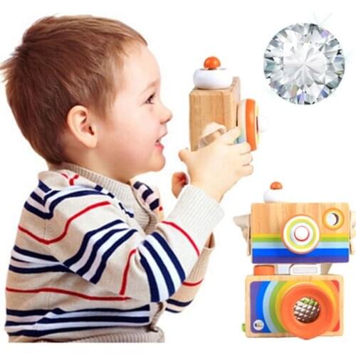 Cute Nordic Style Hanging Wooden Camera Toys Baby Kids Safe Natural Educational Toys Fashion Home Photography Prop Decor Gifts