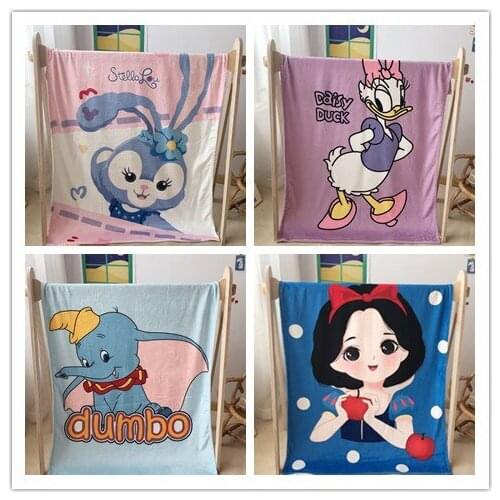 Disney StellaLou Dumbo Snow Princess Anime Figures Cartoon Product Cosplay Accessories Blanket Warm Home Bed Winter Gifts