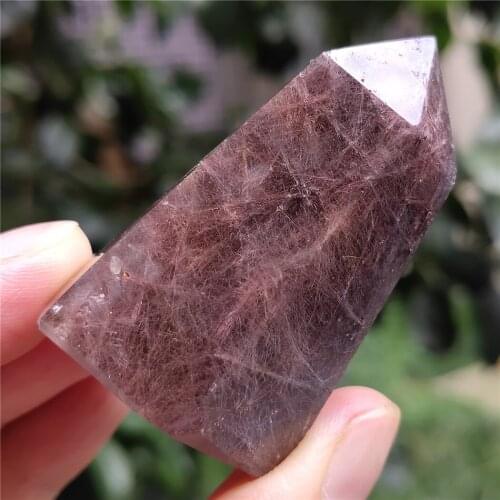 Natural Rutilated Crystal Point Quartz Stones Crystals Wicca Cristal Islande Pierre Naturelle Cristaux Healing Home Decor. Gift