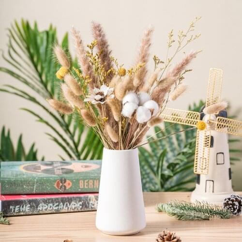 Natural Dried Pampas Grass Decor Reed Flower Wedding Decoration Real Dry Flower Christmas Home Room Table Preservadas Flores