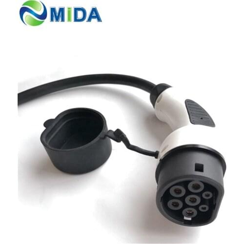 DUOSIDA Single Phase 220V 32Amp Type 2 Female EV Connector Car Charger Side IEC 62196 Type 2 Mennekes EV Plug