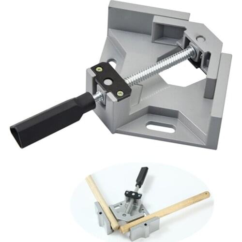 Single Handle Aluminum Alloy 90 Degree Right Angle Clamp Welding Pliers Woodworking Angle Clamp Holder Quick Clamp Clamping Tool
