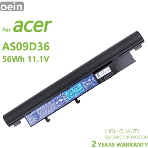 Oein Genuine AS09D70 laptop Battery for Acer for Aspire 3410 3810T 4810T 5810T 5538G AS09D31 AS09D34 AS09D36 AS09D56 AS09D71