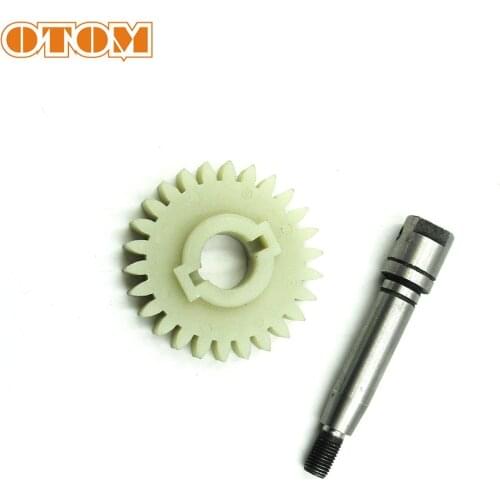 OTOM For HONDA Water Pump Impeller Gear Motorcycle Dirt Bike Engine Part Water Cooled Water Pump Shaft For AX-1 AX1 NX250 NX 250