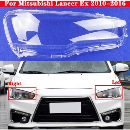 Car Front Headlight Cover For Mitsubishi Lancer Ex 2010-2016 Auto Headlamp Lampshade Lampcover Head Lamp light glass Lens Shell