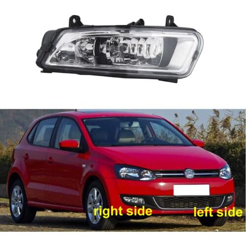 For Volkswagen Polo 2011 2012 2013 Front Bumper Light Fog Lamps Fog Lamp Assembly Anti-fog Lights with Bulb 1pcs