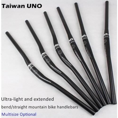 Ultra-light and extended bend/straight mountain bike MTB handlebars 640mm 660mm 680mm 700mm 720mm 740mm * 31.8mm bicycle handbar