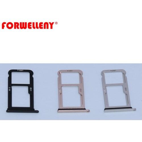 For huawei mate 10 Micro Sim Card Holder Slot Tray Adapters ALP-L09 ALP-L29 black silver gold