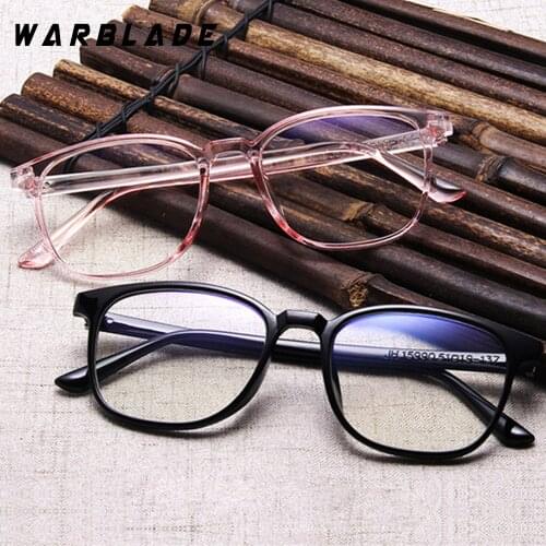 WarBLade Ultralight Plastic Retro Glasses Frame Men Women Vintage Eyewear Frame Clear Lens Spectacle Frame for Near Sight 2020