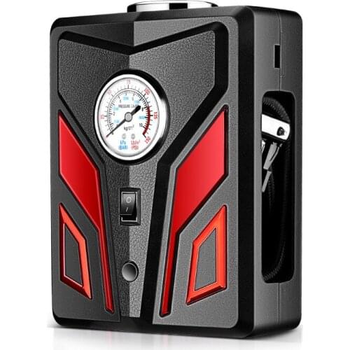 Universal Car Air Pump 12V Electric Inflate Tool Machine Car Air Compressor Tire Inflator with Digital Pressure Gauge Flashlight