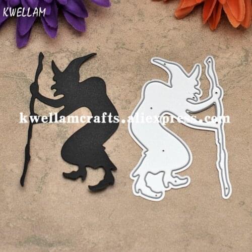 Wizard Halloween Decoration Metal Die cutting Dies For DIY Scrapbooking Photo Album Decorative Embossing Folder KW7081020