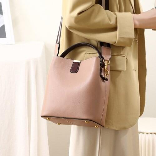 Bag ladies bag new fashion leather bucket one-shoulder network red cross-body bag lady