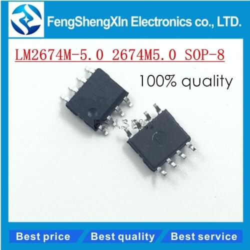 10pcs/lot New LM2674 LM2674M-5.0 2674M5.0 SOP-8 Switching voltage stabilizer