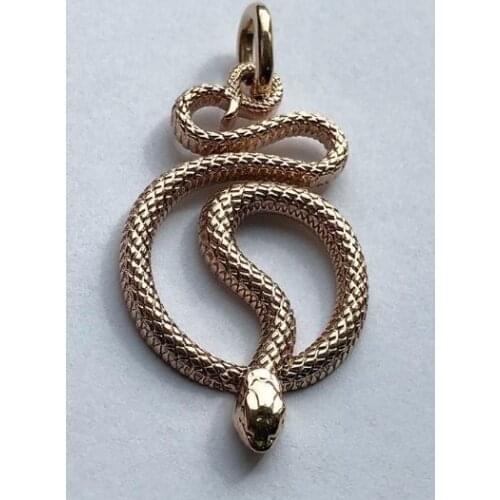 12pcs Gold Silver Snake Pendant Gothic Punk Necklace