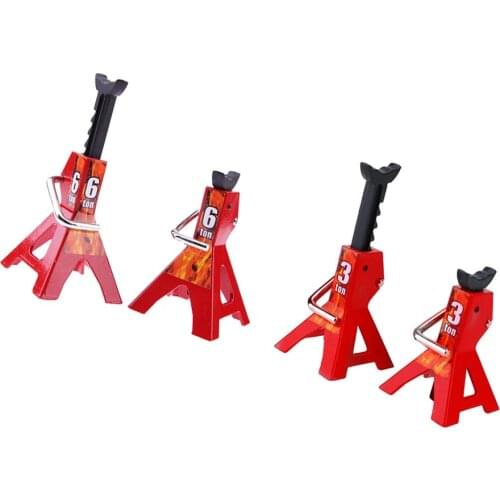 4X Red Metal Jack Stand Repair Tool for Traxxas TRX4 D90 RC Truck Cars