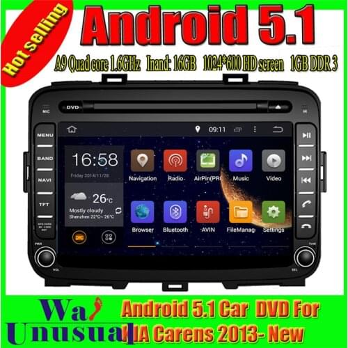 WANUSUAL 8" Octa Core 32G 4G RAM Android 6.0 GPS Navigation for KIA Carens 2013 2014 2015 2016 2017 with BT WIFI 1024*600 Maps