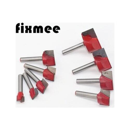 9PcsV Groove Router Bit 1/4" Shank CNC Engraving Woodworking Milling Cutter V Groove Bit