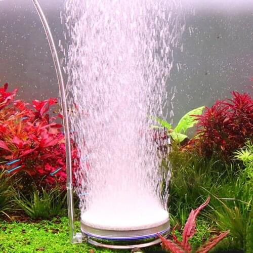 Aquarium Air Stone Fish Tank Nano Bubble Stone Kit with Suckers Quiet Super-High Dissolved Oxygen Diffuser Tiny Bubbles