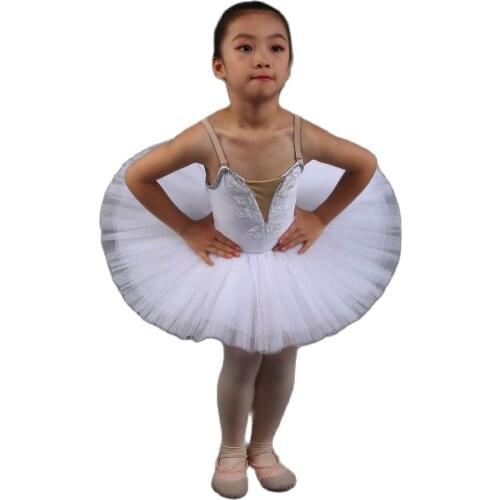 Swan White Ballet Dance Tutu Dress for Kids and Adult Professional Ballet Tutus Ballerina Performance Solo Costumes PLL007