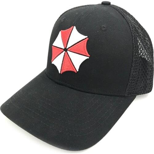 Biohazard Umbrella Corporation Logo Anime Black Snapback Hat Cosplay Baseball Cap