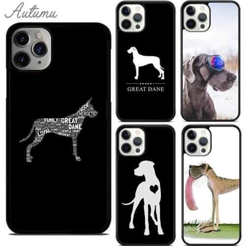 Great Dane Dog Puppy Phone Case for iPhone 11 12 Pro Max mini X XR XS SE 2020 5 6S 7 8 Plus Samsung Galaxy S8 S9 S10 Cover shell