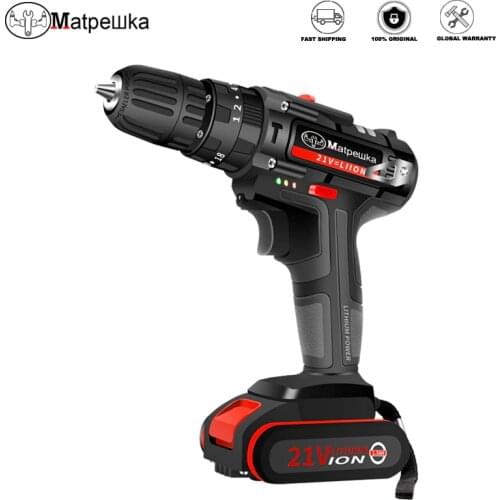 21V Electric Screwdriver High-Quality Three-Function Electric Drill With Impact Function Lithium-Ion Rechargeable Electric Tools