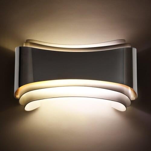 European modern brief fashion living room stainless wall light background wall bed-lighting quality luxury 5W led wall light