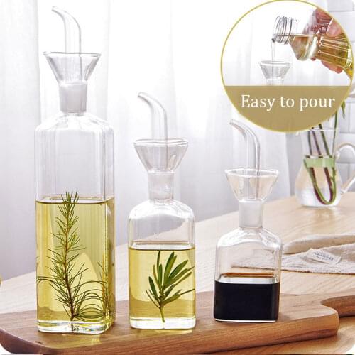 High Borosilicate Glass Oil Pot Household Leak-proof Oil & Vinegar Pots Kitchen Soy Sauce Pot Oil Tank Seasoning Bottle