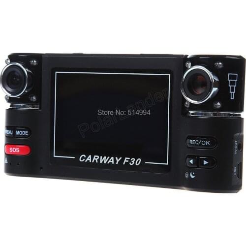 2015 HOT NEW Dual Lens 2.7" Dual Car Camera Night Vision DVR Car Vehicle Black Box Driving Camcorder Video Recorder