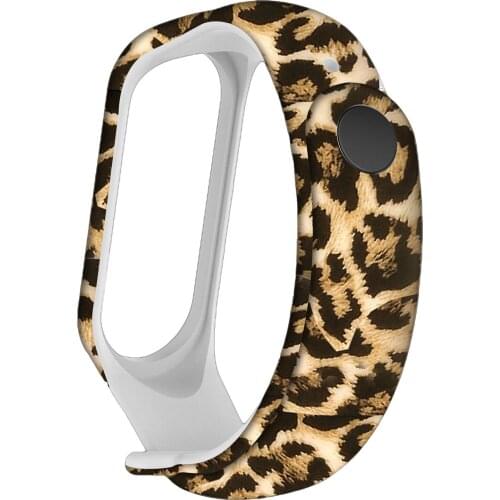 Colorful Silicone Strap Watchband for Xiaomi Mi band 4 band 5 NFC Smart Watch Flower Printed Wrist Band Bracelet Accessories