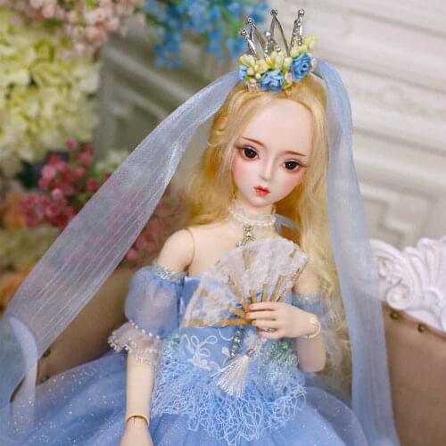 1/3 BJD doll Joint Body Cinderella with makeup include outfit shoes hair and Gift box gift toys 62CM ICY,SD