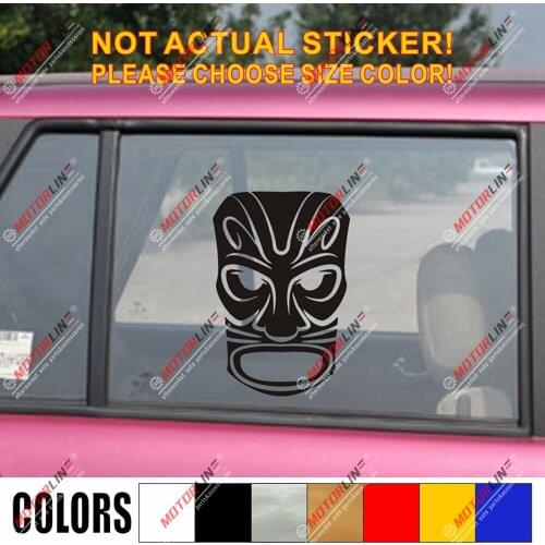 Maori Mask New Zealand Tiki Kiwi Decal Sticker Car Vinyl pick size color