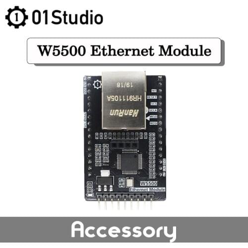 01Studio W5500 Ethernet Module SPI Hardware TCP IP pyBoard Interface Micropython Development Board
