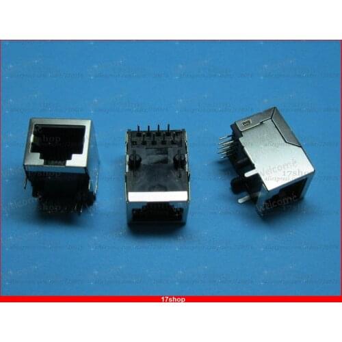 100 pcs RJ45 Modular Network PCB Jack 59 8P Side entry LAN Connector