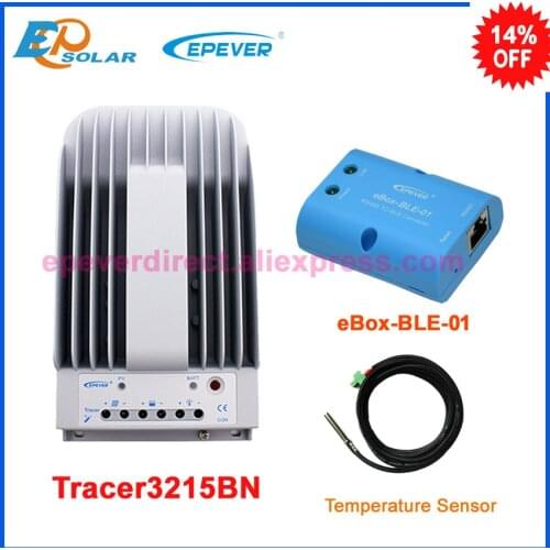 MPPT 30A 30amp Solar controller with temperature sensor EPEVER Solar battery regulator Tracer3215BN bluetooth function BOX