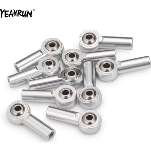 YEAHRUN 5/10/20Pcs Metal M4 Ball Head Holder Pull Rod Tie Rod Ends Ball Joints Connector For 1/10 RC Crawler Car Parts