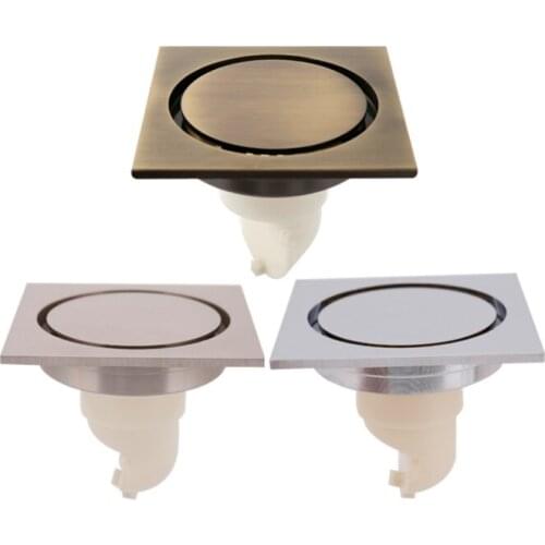 New Brass Shower Drain Sink Bathtub Drainer Bathroom Toilet Kitchen Balcony Universal Floor Drain