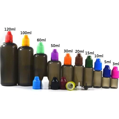 Wholesale Factory 100pcs 30ML PE Eye Dropper Bottle with dropper tip childproof caps E-cigarette Bottle Cheap E Cig LIquid